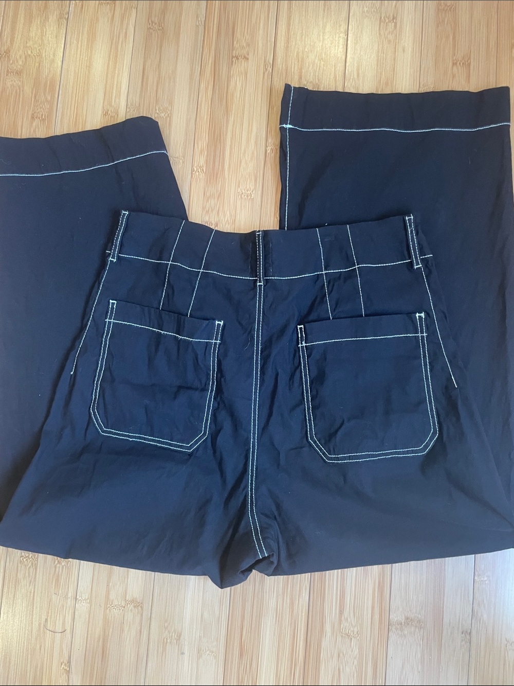 Maeve Black Pants with white contrast stitching - Picture 4 of 5